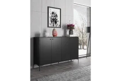 Hestia Konsol, 4 Qapılı, 160 cm - Qara - 5