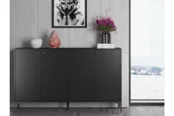 Hestia Konsol, 4 Qapılı, 160 cm - Qara - 2