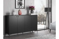 Hestia Konsol, 4 Qapılı, 160 cm - Qara 