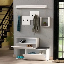 Holdon Dəhliz Dolabı - Ağ - Modev (1)