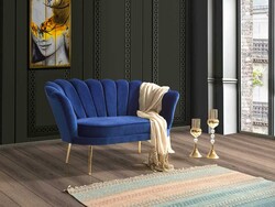 İnci İki Yerli Divan Lacivert (indigo) - Vistaso Concept