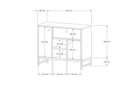 İnci Konsol - Meşə/Ağ - 4