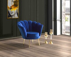 İnci Kreslo - Tünd Göy - Decore Mobilya