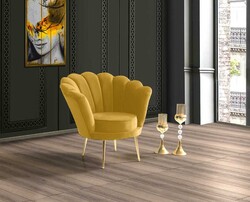 İnci Kreslo - Sarı - Decore Mobilya