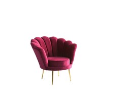 İnci Kreslo - Tünd Qırmızı - Decore Mobilya (1)