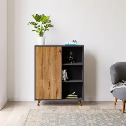 İrmak Çox Məqsədli Dolab - Antrasit/Meşə - Arneto (1)