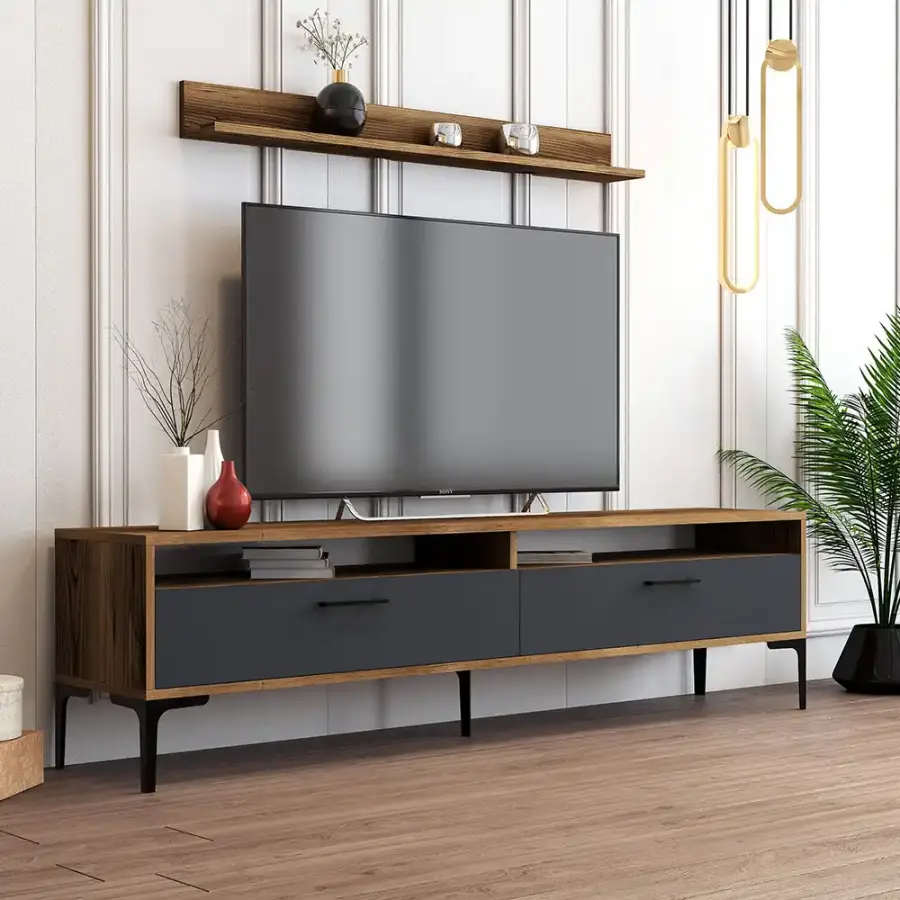 İstanbul Tv Stend - Cəviz/Antrasit - 2