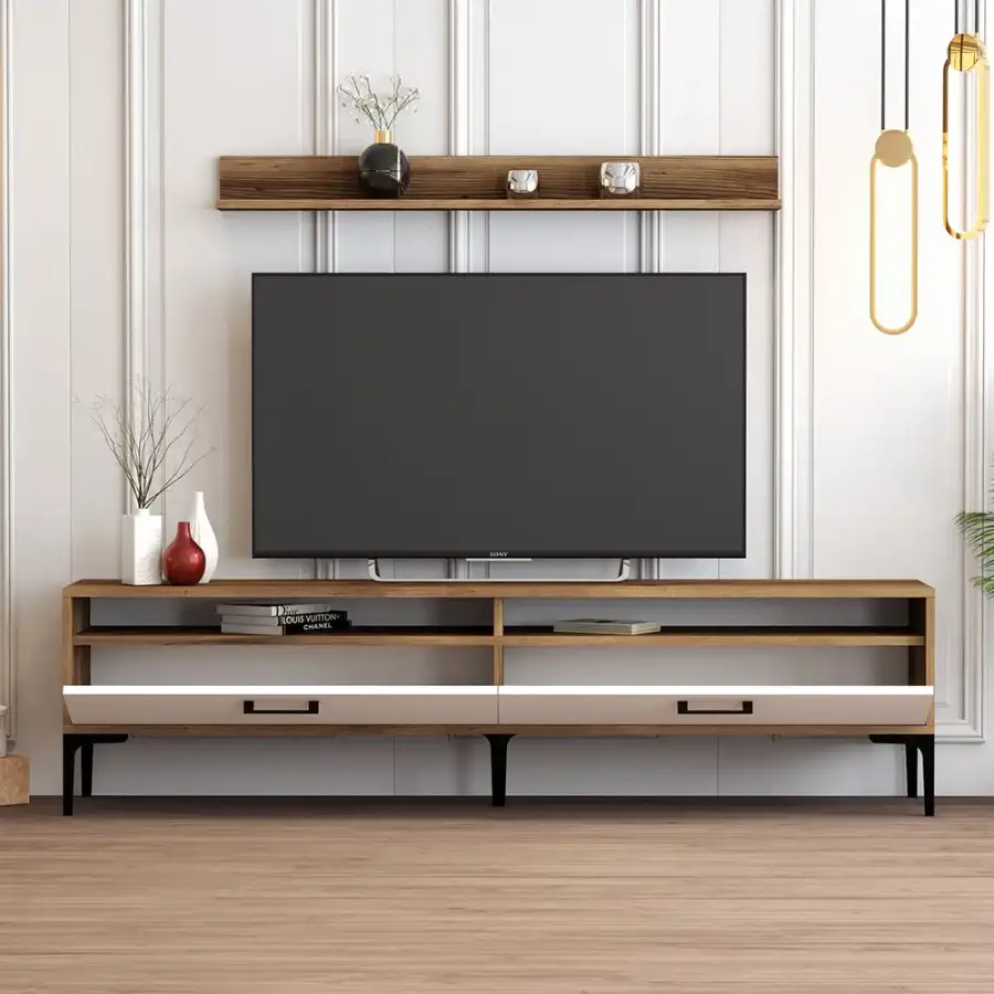 İstanbul Tv Stend - Cəviz/Ağ - 3
