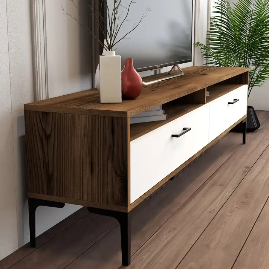 İstanbul Tv Stend - Cəviz/Ağ - 4
