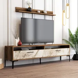 İstanbul Tv Stend - Cəviz/Ağ Mərmər - 4