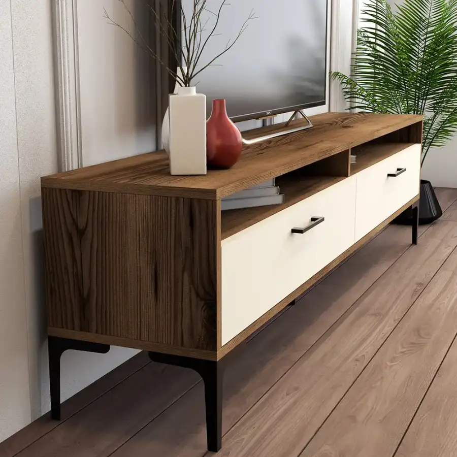 İstanbul Tv Stend - Cəviz/Krem - 4