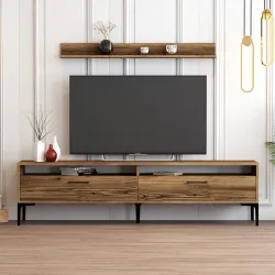 İstanbul Tv Stend və Jurnal Masa Dəsti - Cəviz - 5