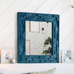 Jenga Güzgü 58 cm * 58 cm - Mavi - Bluecape (1)