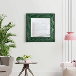 Jenga Güzgü 58 cm * 58 cm - Yeşil - Bluecape