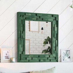 Jenga Güzgü 58 cm * 58 cm - Yeşil - Bluecape (1)