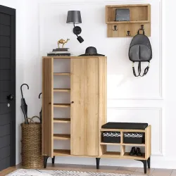 Jess Asılqanlı Ayaqqabı Dolabı - Meşə - 3