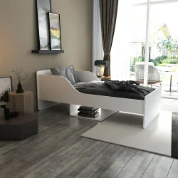 Julie Bir Nəfərlik Çarpayı - Ağ - Decoroom Collection (1)