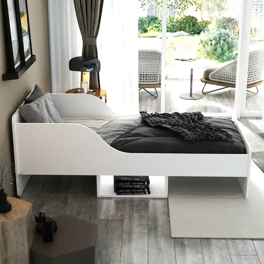 Julie Bir Nəfərlik Çarpayı - Ağ - 3