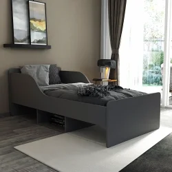 Julie Bir Nəfərlik Çarpayı - Antrasit - 3