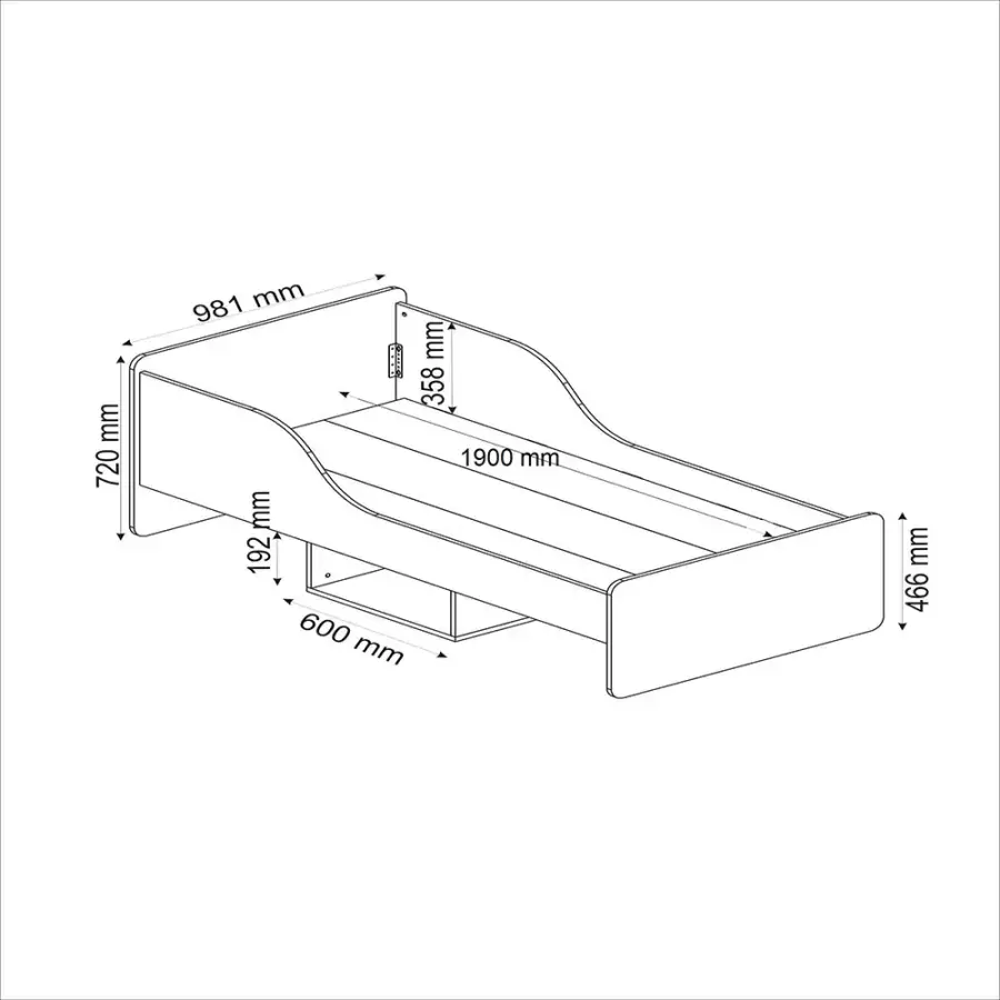 Julie Bir Nəfərlik Çarpayı - Cəviz - 4