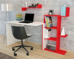 Juron Çalışma Masası - Ağ/Qırmızı - Modev