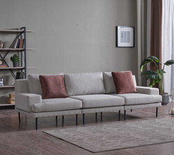 Kagu Serisi Üç Yerli Düz Divan - Eviana (1)