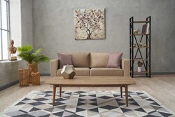 Kale Serisi İkiyerli Divan Kadife Krem - Evdebiz