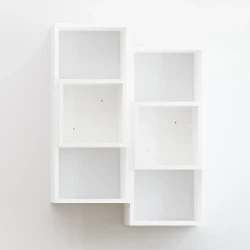 Kamelya 2 Divar Rəfi - Ağ - Decoroom Collection (1)