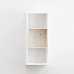 Kamelya Divar Rəfi - Ağ/Meşə - Decoroom Collection (1)