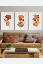 Kətan Bahar Çiçek 3'lü Tablo Seti 0741 - Markaev