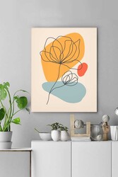 Kətan Bahar Çiçek Deseni Tablo 0355 - Markaev