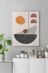 Kətan Bej Modern Tablo 235 - Markaev