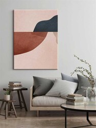 Kətan Bej Renkli Geometrik Modern Tablo 1030 - Markaev