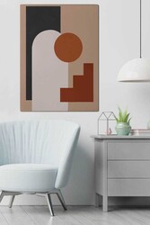 Kətan Bej Soyut Tablo 228 - Markaev