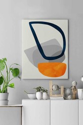 Kətan Bej Soyut Tablo 245 - Markaev