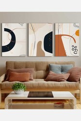 Kətan Boho Minimal 3'lü Tablo Seti 0746 - Markaev