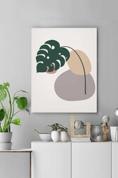 Kətan Bold Tropical Deseni Tablo 0403 - Markaev