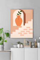 Kətan Botanik Simgeler Deseni Tablo 0408 - Markaev