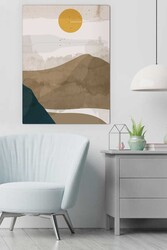 Kətan Brown Mountain Deseni Tablo 0411 - Markaev