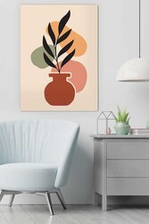 Kətan Color Floral Deseni Tablo 0325 - Markaev