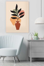 Kətan Color Floral Deseni Tablo 0326 - Markaev