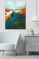 Kətan Color Mountain Deseni Tablo 0418 - Markaev