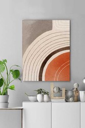 Kətan Dekoratif Çizgiler Deseni Tablo 0425 - Markaev