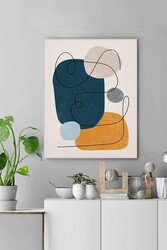 Kətan Dekoratif Vurgular Deseni Tablo 0428 - Markaev