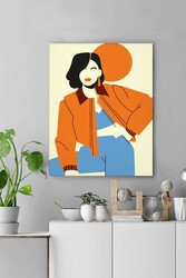 Kətan Draw Girl Deseni Tablo 0430 - Markaev