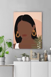 Kətan Draw Girl Deseni Tablo 0437 - Markaev