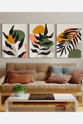 Kətan Floral 3'lü Tablo Seti 0761 - Markaev