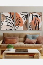 Kətan Floral 3'lü Tablo Seti 0763 - Markaev