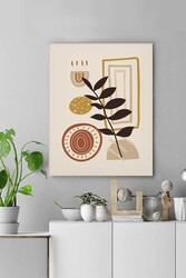 Kətan Floral Tropikal Deseni Tablo 0458 - Markaev