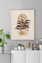 Kətan Floral Tropikal Deseni Tablo 0459 - Markaev